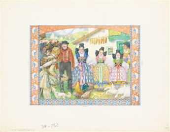 HEINRICH LEFLER (1863 - 1919) Die genalde bestellung & Der jungfernkranz (The gentle order & The maiden's wreath).